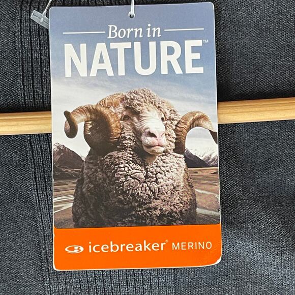 Icebreaker Gray Women’s XL Ariana Cardigan Merino Wool Sweater NWT - Picture 3 of 6